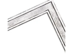 WANDStyle Bilderrahmen H460 aus Massivholz in Silber 13 x 18 cm im Stil Vintage