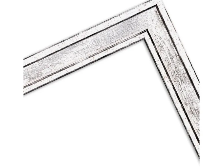 WANDStyle Bilderrahmen H460 aus Massivholz in Silber 13 x 18 cm im Stil Vintage