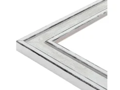 WANDStyle Bilderrahmen H460 aus Massivholz in Silber 13 x 18 cm im Stil Vintage