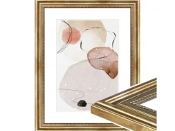 WANDStyle Bilderrahmen H450 aus Massivholz in Gold 30 x 45 cm im Stil Antik