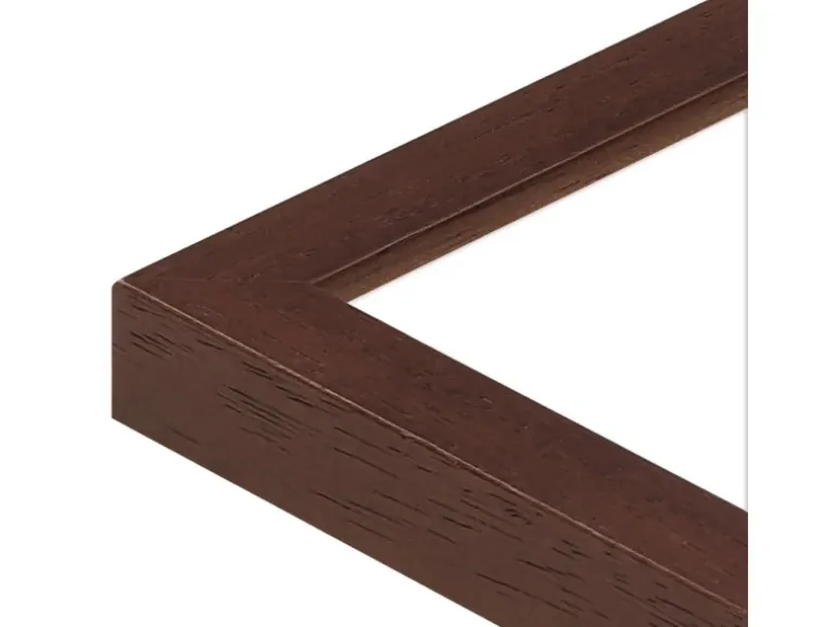 WANDStyle Bilderrahmen H950 aus Massivholz in Nussbaum-Optik 10 x 15 cm im Stil Modern