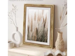 WANDStyle Bilderrahmen H450 aus Massivholz in Gold 20 x 20 cm im Stil Antik