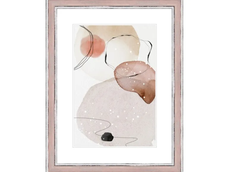 WANDStyle Bilderrahmen H460 aus Massivholz in Rosa 40 x 60 cm im Stil Vintage