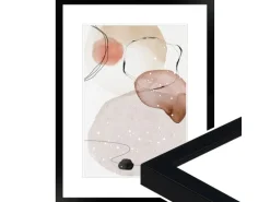 WANDStyle Bilderrahmen H950 aus Massivholz in Schwarz 30 x 40 cm im Stil Modern