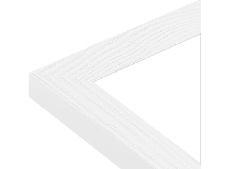 WANDStyle Bilderrahmen H300 aus Massivholz in Weiß 40 x 50 cm im Stil Modern