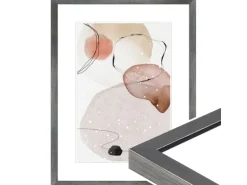 WANDStyle Bilderrahmen H950 aus Massivholz in Metall-Optik 40 x 60 cm im Stil Modern