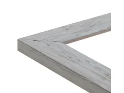 WANDStyle Bilderrahmen H750 aus Massivholz in Grau 30 x 40 cm im Stil Landhaus
