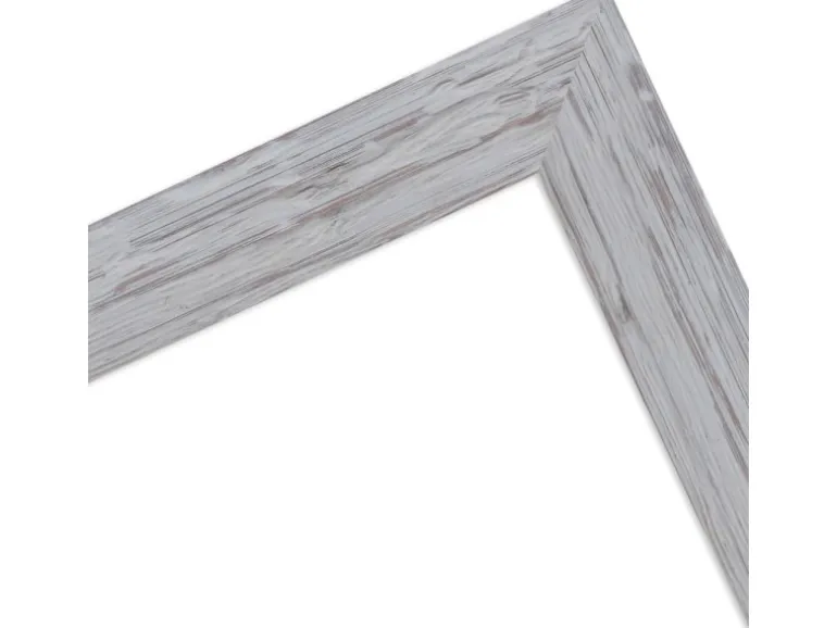 WANDStyle Bilderrahmen H750 aus Massivholz in Grau 30 x 40 cm im Stil Landhaus