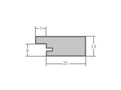WANDStyle Bilderrahmen H750 aus Massivholz in Eiche-Optik 30 x 40 cm im Stil Landhaus