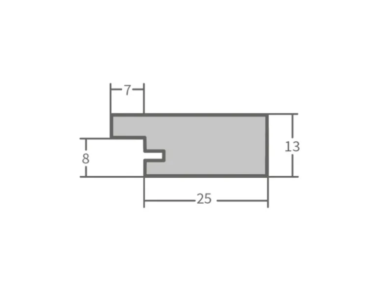 WANDStyle Bilderrahmen H750 aus Massivholz in Eiche-Optik 30 x 40 cm im Stil Landhaus