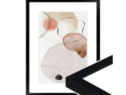 WANDStyle Bilderrahmen H950 aus Massivholz in Schwarz 40 x 50 cm im Stil Modern