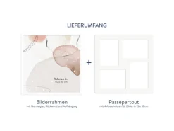 WANDStyle Galerierahmen G950 in Weiß 40 x 40 cm für 4 Bilder im Format 13 x 18 cm