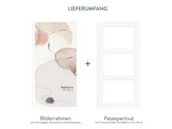 WANDStyle Galerierahmen G950 in Weiß 25 x 50 cm für 3 Bilder im Format 13 x 18 cm