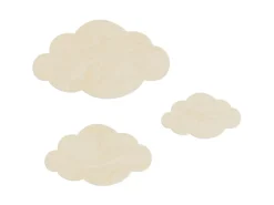 WANDStyle Wanddeko aus Holz Wolken 51 x 29,5 cm in der Farbe Pappel