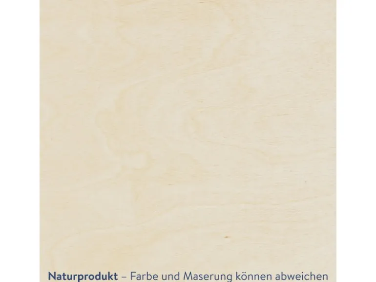 WANDStyle Wanddeko aus Holz Wolken 51 x 29,5 cm in der Farbe Pappel