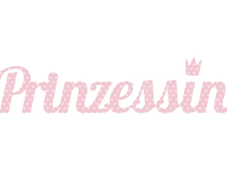 Wandtattoo Prinzessin 25 cm x 70 cm