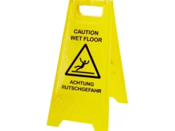 Warnschild "Achtung Rutschgefahr" Gelb