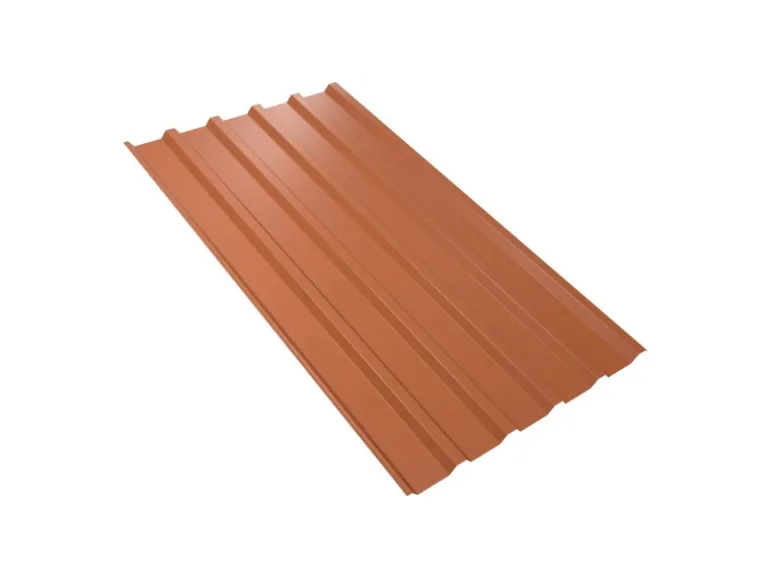 Weckman Trapezblech W35 Stahl Antikondensvlies 7.650 x 1.070 x 0,5 mm Ziegelrot