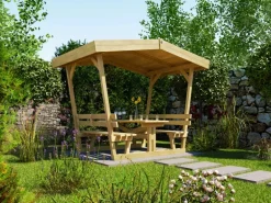 Weka Gartenlaube Tessin Natur 303 cm x 205 cm