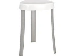 Wenko Badhocker Corrente Aluminium/Kunststoff Weiß