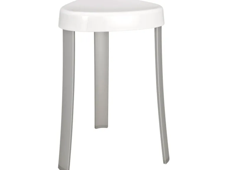 Wenko Badhocker Corrente Aluminium/Kunststoff Weiß