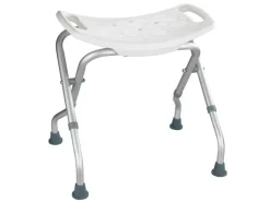 Wenko Badhocker Secura klappbar Kunststoff 53,5 x 44,5-48,0 x 40-47 cm Weiß