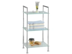 Wenko Badregal Style 3 Glasablagen Chrom