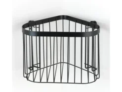 Wenko Eckablage Classic Plus Black Stahl 23,5 x 16,5 x 18,5 cm Schwarz