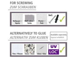 WENKO Eckregal 2 Etagen Molinella Schwarz