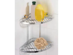 Wenko Eckregal Sion Power-Loc Befestigen ohne Bohren 21 cm breit