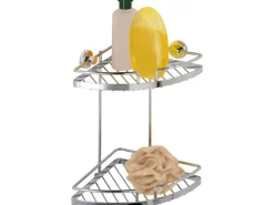 Wenko Eckregal Sion Power-Loc Befestigen ohne Bohren 28 cm breit