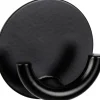 Wenko Edelstahl-Wandhaken Rondo Selbstklebend Ø 5,3 cm x 2,5 cm Schwarz