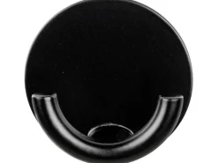 Wenko Edelstahl-Wandhaken Rondo Selbstklebend Ø 5,3 cm x 2,5 cm Schwarz