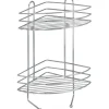 Wenko Exclusiv Eckregal 2 Etagen Chrom 43 cm x 23,5 cm x 30,5 cm