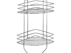 Wenko Exclusiv Eckregal 2 Etagen Chrom 43 cm x 23,5 cm x 30,5 cm