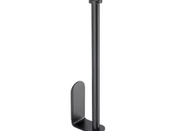 Wenko Küchenrollenhalter Nio Selbstklebend 27,5 cm x 4,5 cm x 7 cm Schwarz