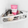 Wenko Power-Loc Eckablage Bralia Kunststoff (ABS) 35 x 8,5 x 20 cm Chrom