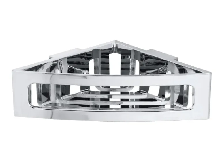 Wenko Power-Loc Eckablage Bralia Kunststoff (ABS) 35 x 8,5 x 20 cm Chrom