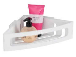 Wenko Power-Loc Eckablage Bralia Kunststoff (ABS) 35 x 8,5 x 20 cm Weiß