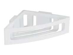 Wenko Power-Loc Eckablage Bralia Kunststoff (ABS) 35 x 8,5 x 20 cm Weiß