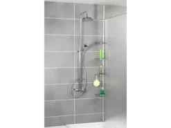 Wenko Teleskop-Duschecke Easy Silber