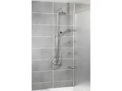 Wenko Teleskop-Duschecke Easy Silber