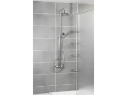 Wenko Teleskop-Duschecke Easy Silber