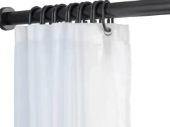 Wenko Teleskop-Duschvorhangstange Luz ausziehbar rostfrei 70 cm - 115 cm Schwarz