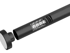Wenko Teleskop-Duschvorhangstange Luz ausziehbar rostfrei 70 cm - 115 cm Schwarz