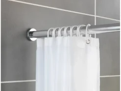 Wenko Teleskop-Duschvorhangstange Luz ausziehbar rostfrei 70 cm - 115 cm Chrom