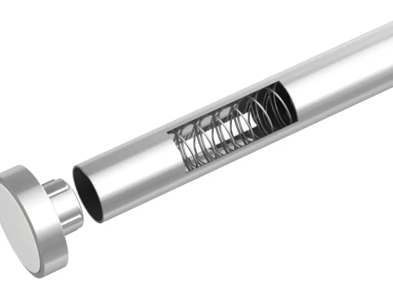 Wenko Teleskop-Duschvorhangstange Luz ausziehbar rostfrei 70 cm - 115 cm Chrom