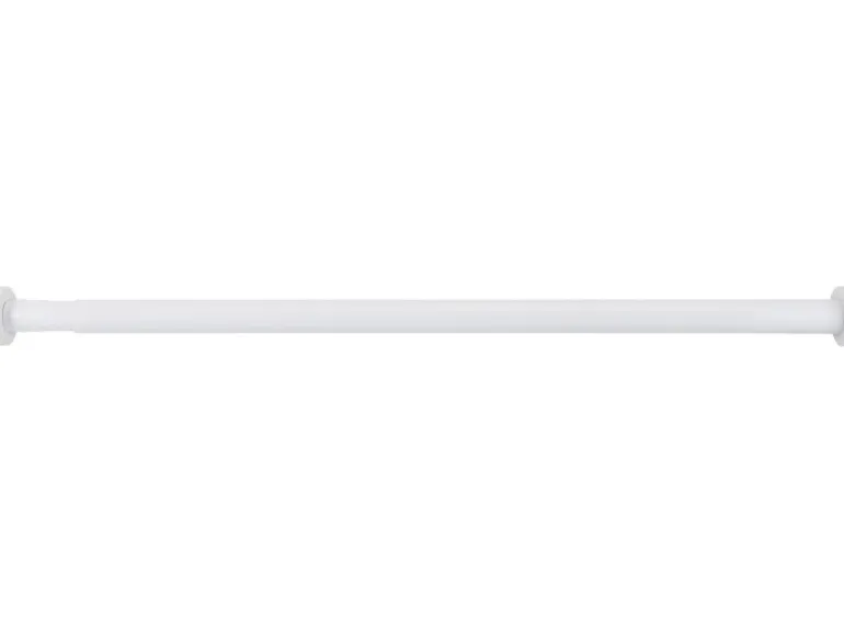 Wenko Teleskop-Duschvorhangstange Luz ausziehbar rostfrei 70 cm - 115 cm Weiß