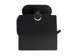 Wenko Turbo-Loc Edelstahl Toilettenpapierhalter Orea Black Matt 14 x 12.5 x 7 cm