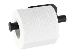 Wenko Turbo-Loc Edelstahl Toilettenpapierhalter Orea Black Matt 16 x 4.5 x 7 cm